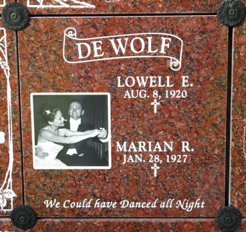 Lowell & Marian De Wolf (Mission San Luis Rey cemetary)
